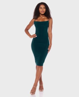 B Darlin - Juniors' Sleeveless Cowlneck Midi Dress