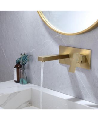 Single-Handle Wall Mount Bathroom Faucet