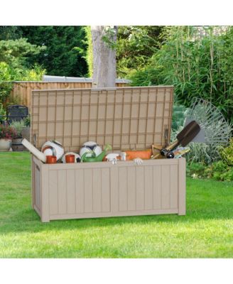  120 Gallon Resin Outdoor Storage Deck Box