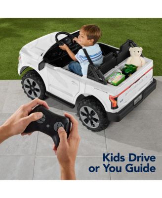 Kids 24V Ride On Truck Officially Licensed Ford Lightning w/ Remote, LED Lights, 2 Speeds