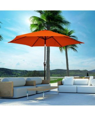 10 Feet Outdoor Patio Umbrella with Tilt Adjustment and Crank