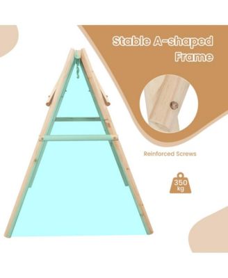 Heavy Duty Wooden Porch Swing Frame with Reinforced Bars