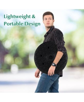 20 Inches Outdoor Adjustable Umbrella Table with 1.5 Inches Umbrella Hole