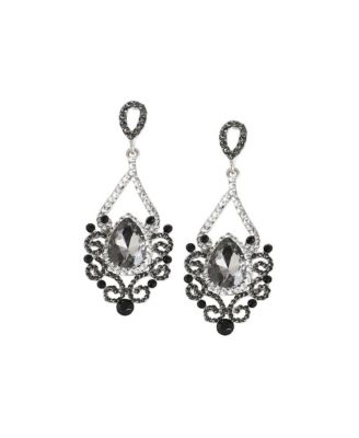 Womens Blue Dazzling Drop Earrings