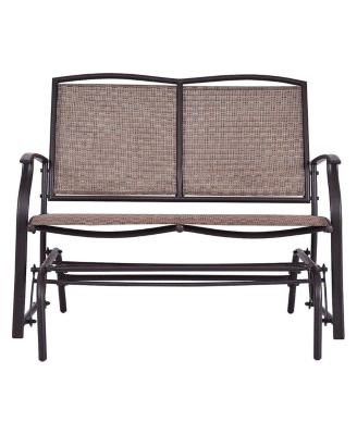 Patio Loveseat Glider Rocking Bench Double Chair With Arm Backyard Outdoor
