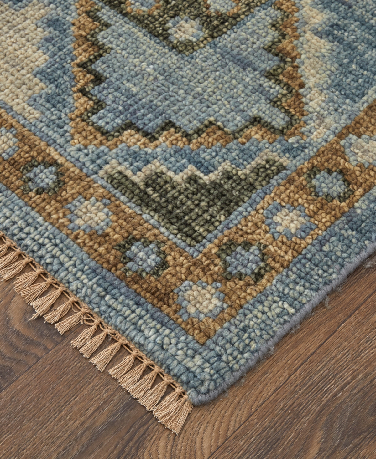 Feizy Fillmore 6935f 2'6"x14' Runner Area Rug In Blue