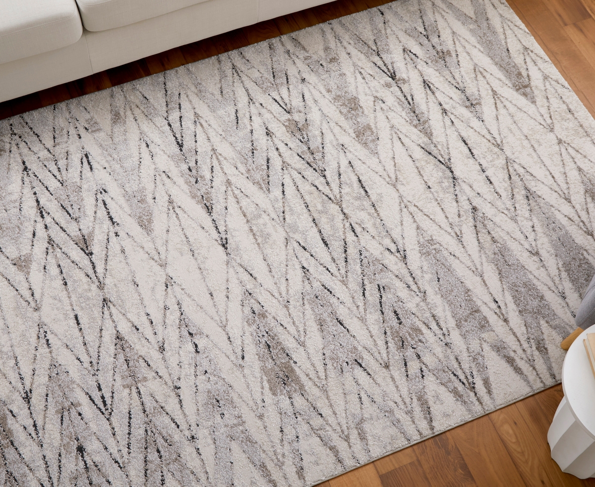 Feizy Vancouver 39ntf 6'7"x9'6" Area Rug In Neutral