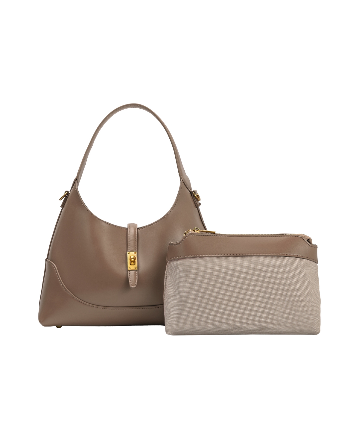 Caroline Medium Shoulder Bag - Taupe