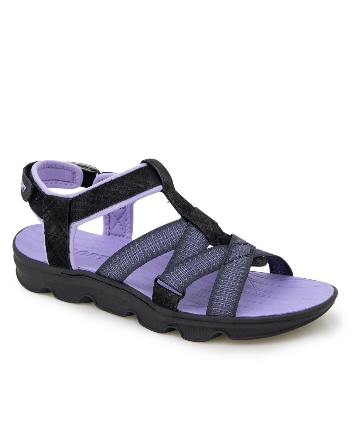 Women's Kaia Casual Flat Sandals - Gray, Pink