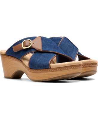 Seannah Nora Wedge Block Heel Sandals