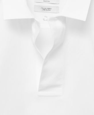 Men's Lyocell Linen Regular-Fit Polo Shirt