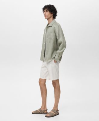 Men's Linen Lightweight Overshirt