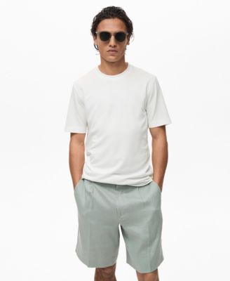 MANGO - Men's Short-Sleeved Lyocell T-Shirt