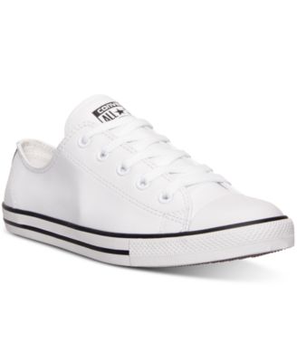 converse women's chuck taylor dainty leather casual sneakers