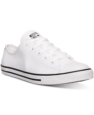 Converse Women's Chuck Taylor Dainty Leather Casual Sneakers from ...