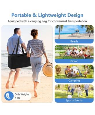 20 x 20 Feet Beach Canopy Tent with UPF50+ Sun Protection and Shovel