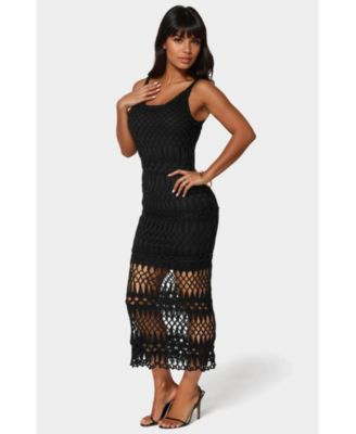Women's Geo Crochet Tank Maxi