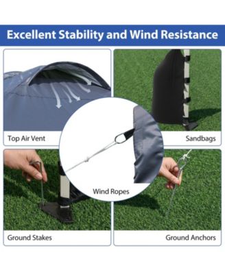 10 X 10 FT Pop up Canopy Tent with 1 Sidewall and Wheeled Bag