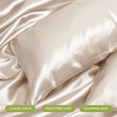 Luxury Satin Anti-Aging Washable Pillowcase, Queen