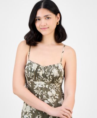 Women's Textured Scoop-Neck Slip Dress