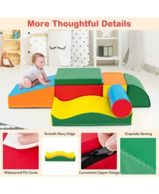 Toddlers Colorful Climbing Toys with EPE Foam and Removable PU Leather