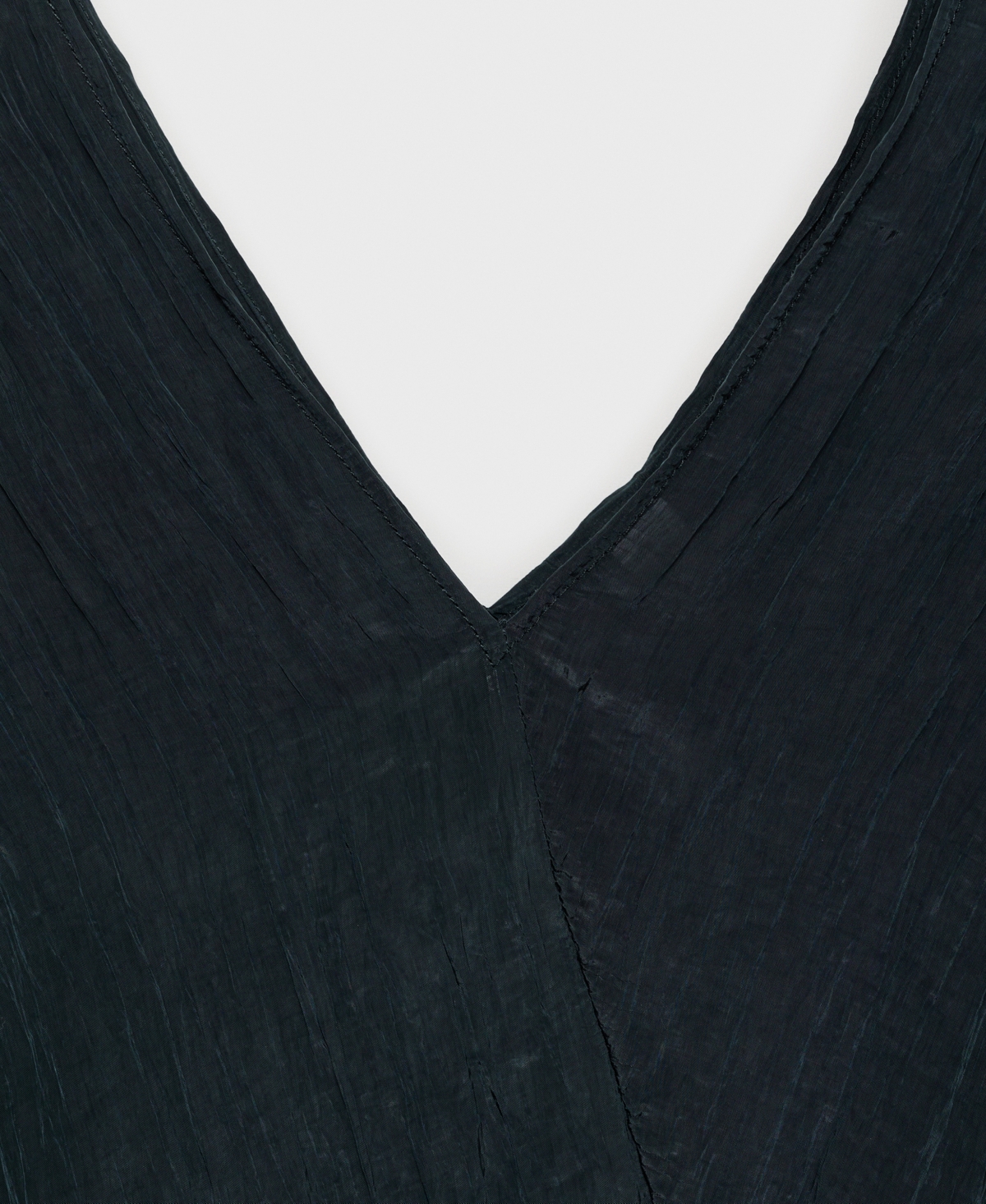 Mango Wrinkled Effect V-neck Top