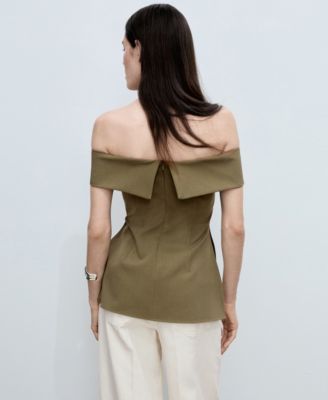 Women's Fitted Off-The-Shoulder Top