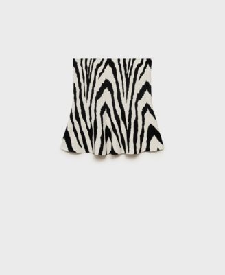 MANGO - Women's Strapless Knitted Top