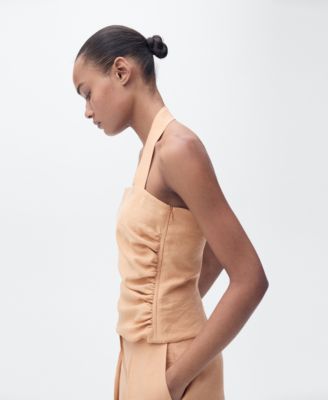 Women's Gathered Detail Lyocell Top