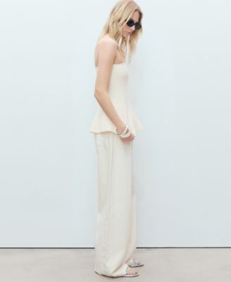 Women's Strapless Knitted Top