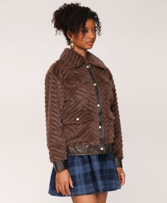 Women's Faux-Fur Bomber Jacket
