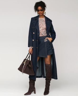 Women's Double-Breasted Belted Trench Coat