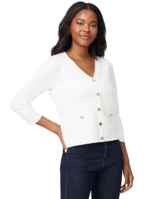 Women's V-Neck 3/4-Sleeve Cardigan 