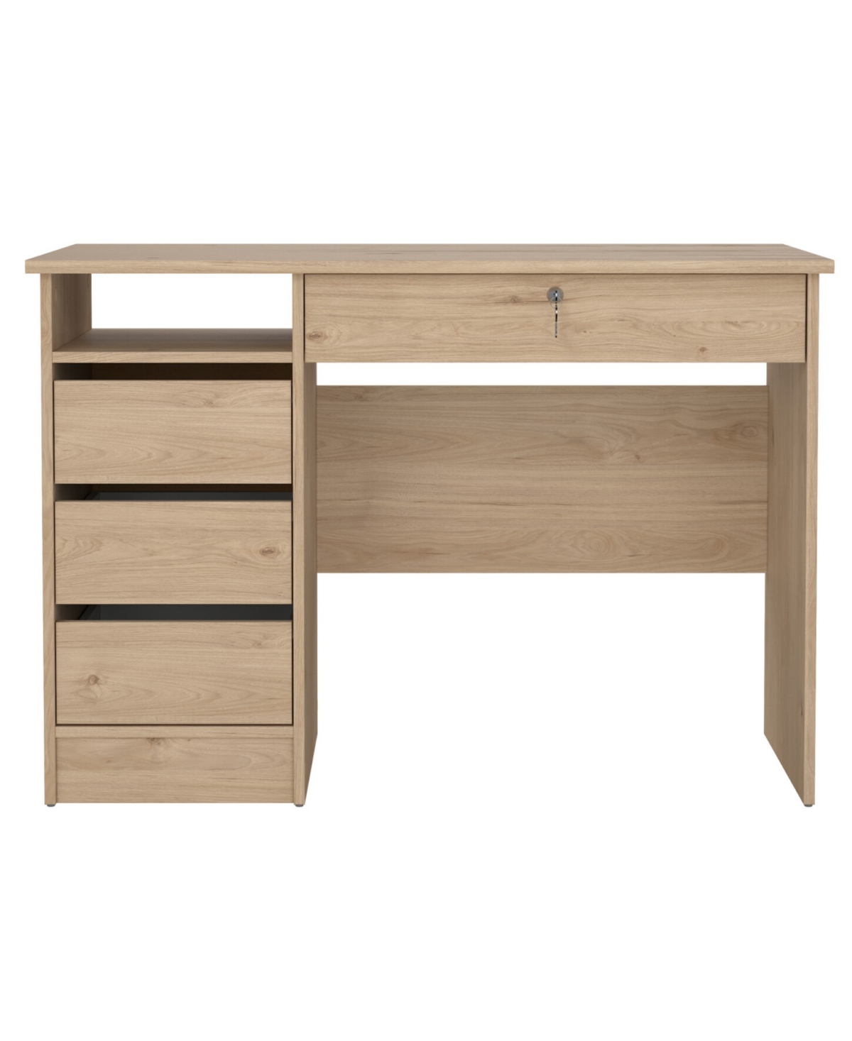 Tvilum 29.76" Wood 4 Storage Drawer Home Office Writing Desk