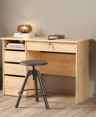 43.03" Wide 4 Storage Drawer Home Office Writing Desk