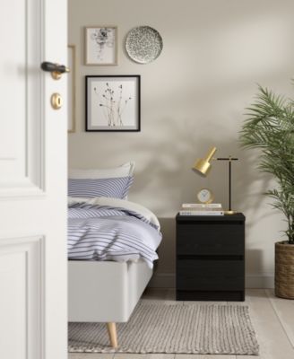 19.49" High 2 Drawer Nightstand