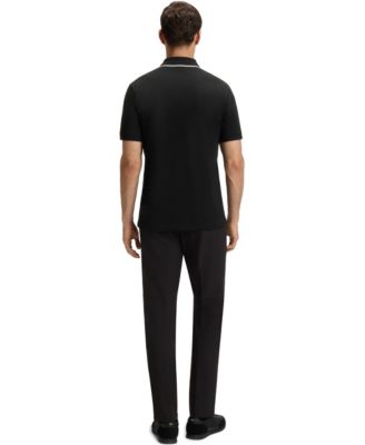 Men's Quick-Dry Stretch Cotton Slim-Fit Polo Shirt