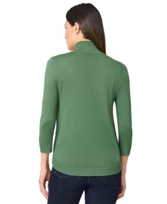 Women's Mock-Neck Side-Zip Sweater 