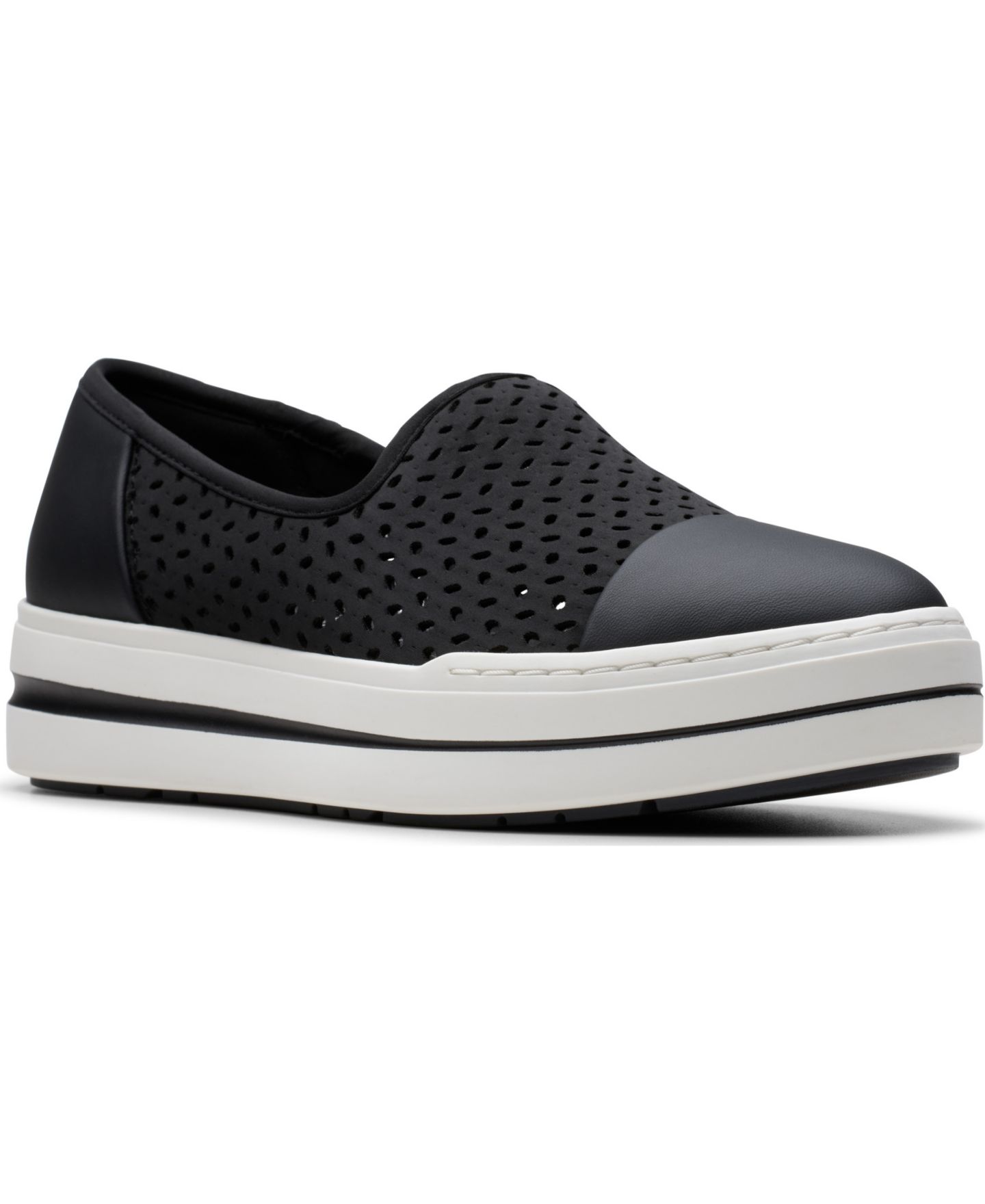 Женские кроссовки Clarks Cloudsteppers Audreigh Star Slip-On, цвет: Чёрный — фото 1