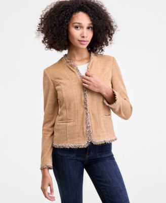 Liverpool Los Angeles - Women's Collarless Fray Edge Jacket