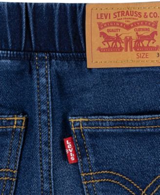 Toddler Boys Pull-On Skinny Fit Dobby Shorts