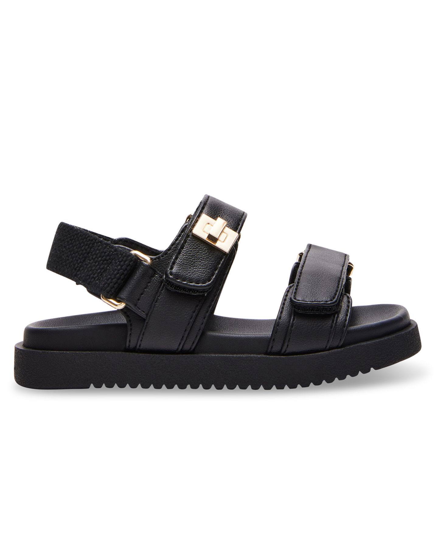 Сандалии Steve Madden T-Mona Footbed Sandals для девочек, цвет: Чёрный — фото 2