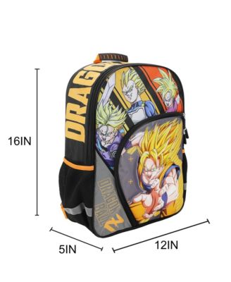 Super Saiyan Character Panels 16" kids boys Backpack