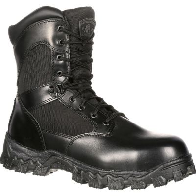 Men's Alpha Force Zipper Waterproof Public Service Boot
