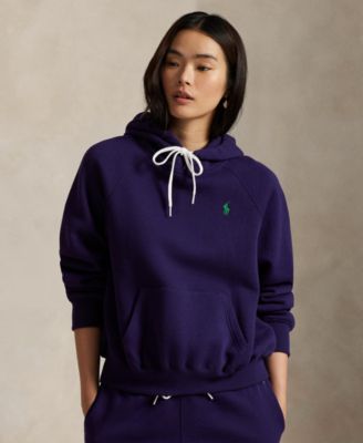 Women's Shrunken Fit Fleece Hoodie Sweatshirt