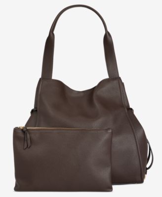 Jyyll Large Solid Tote with Removable Pouch