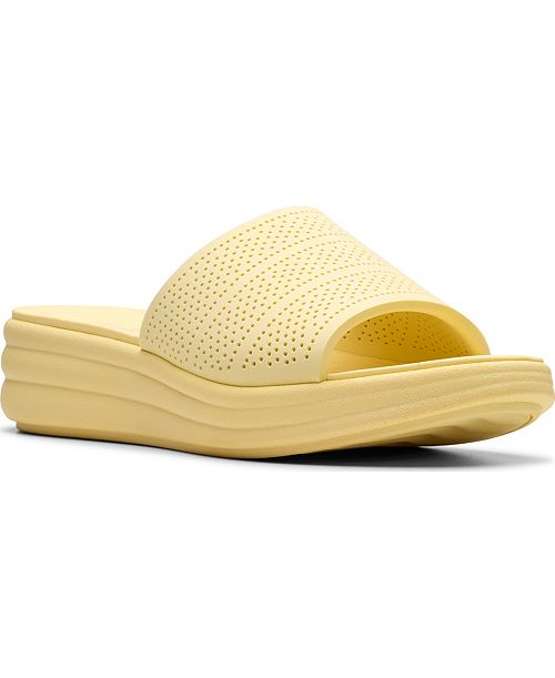 alfani Clarks Cloudsteppers Drift Twist Slip-On Flat Sandals Women's Fashion Shoes & Accessories