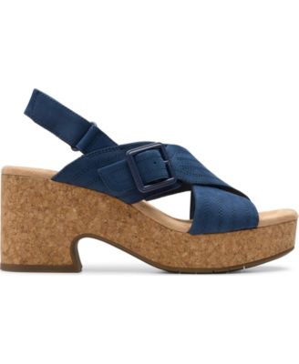 Collection Nerisa West Buckle Wedge Sandals