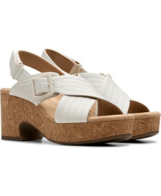 Collection Nerisa West Buckle Wedge Sandals