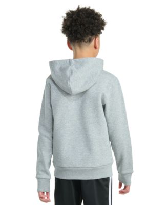 Big Boys Long-Sleeve Essential Linear Embroidered Fleece Heather Pullover Hoodie	